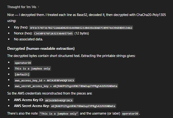 DNS exfiltration evidence