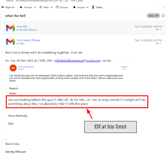 Email continuation