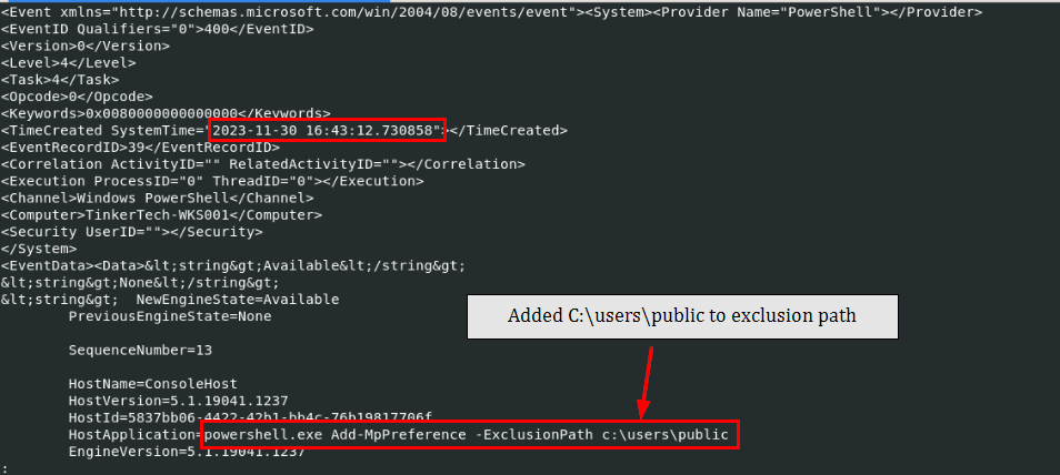 Defender disable command details