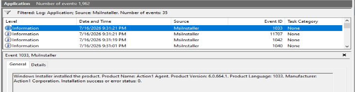 MsiInstaller Event ID 1033