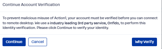 Onfido identity verification prompt 1
