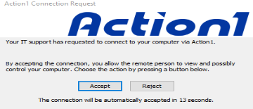 Default 15-second consent prompt