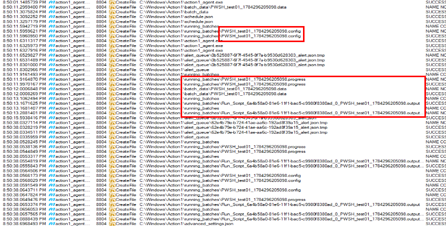 whoami and hostname as children of powershell.exe 2