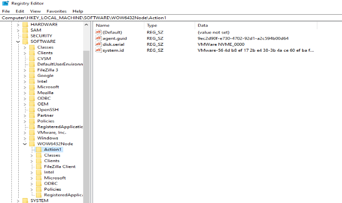 Registry key removed but IDs recoverable from log