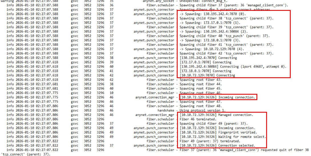 ad_svc.trace additional service connection logs