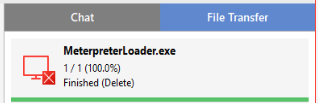 Deletion activity display on the client