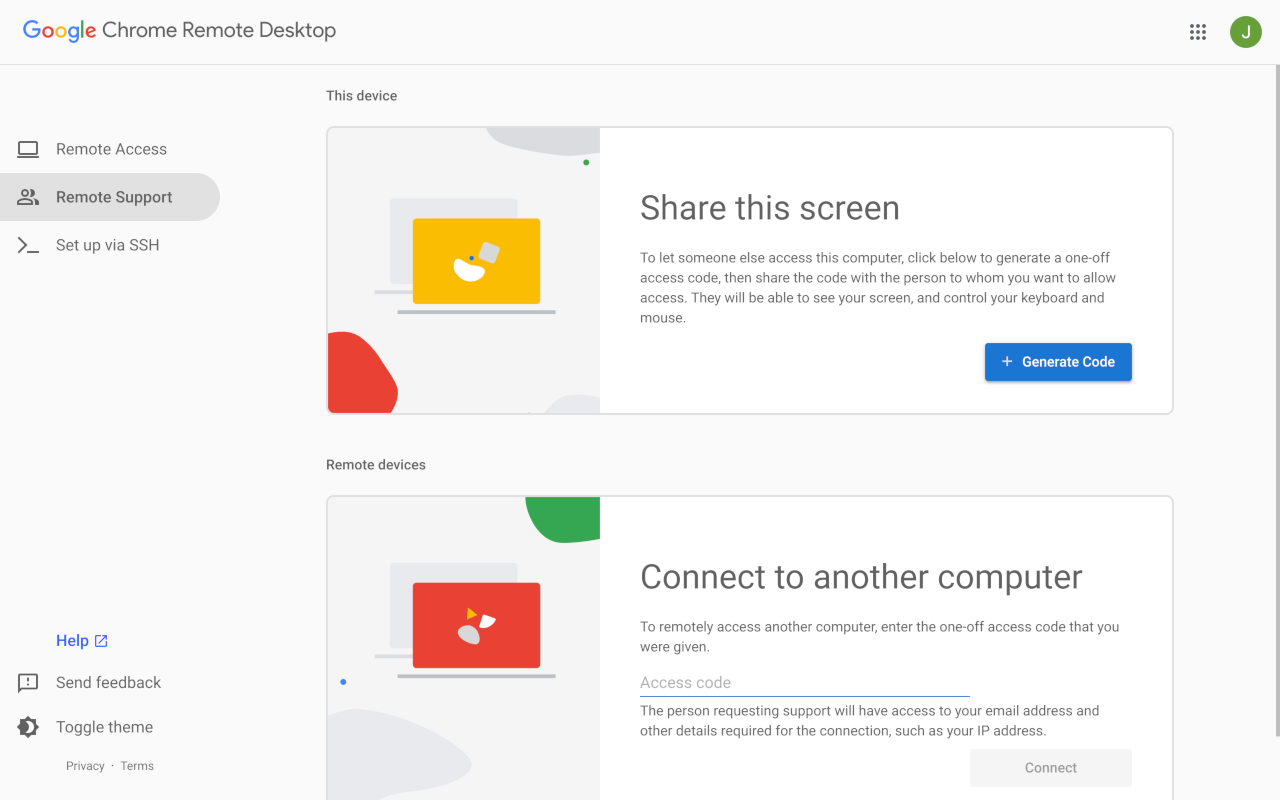 Chrome Remote Desktop overview