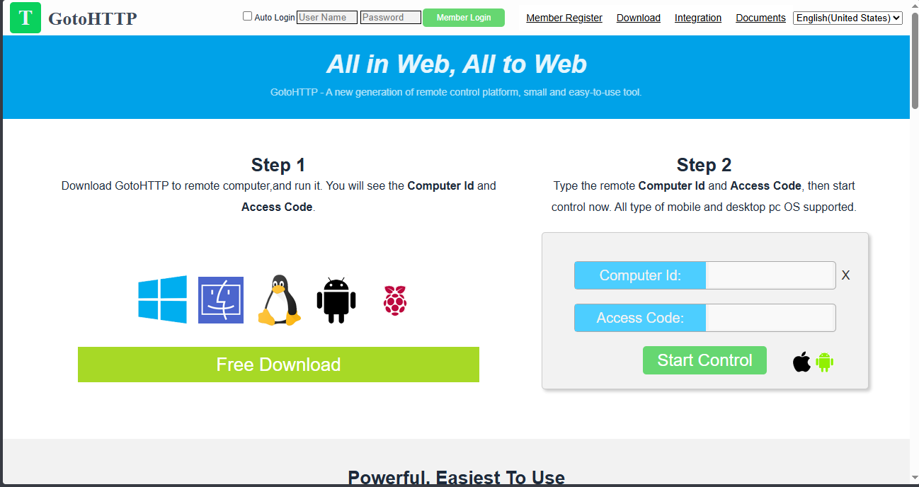 GotoHTTP website