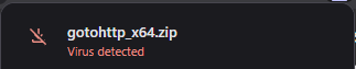Defender blocked GotoHTTP download - 1