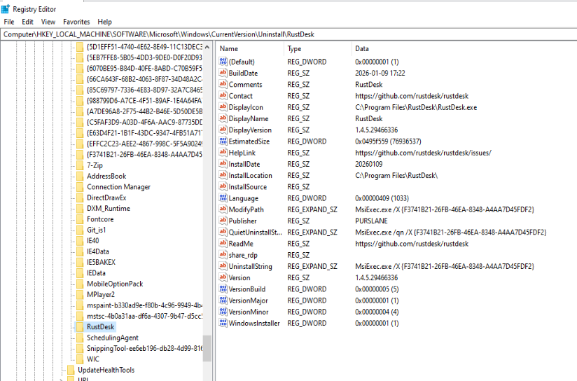 MSI uninstallation via msiexec /X