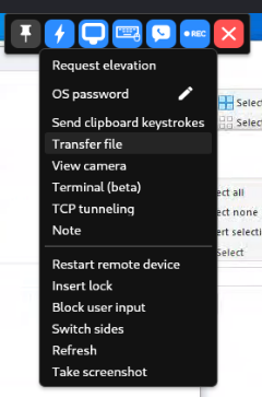 RustDesk file transfer utility overview