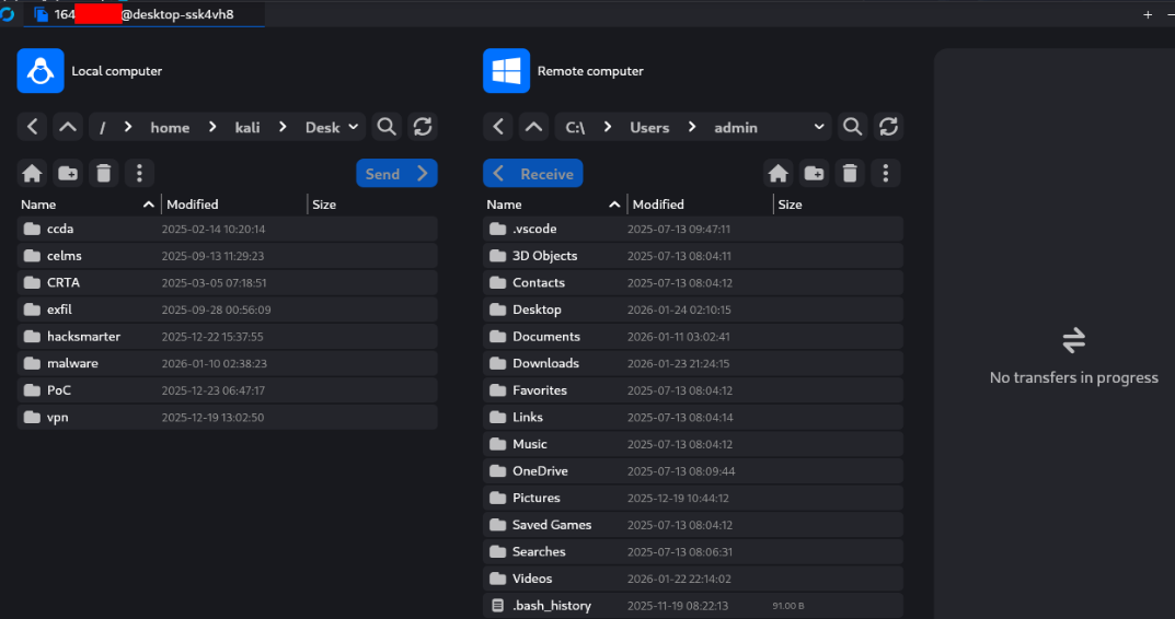 RustDesk file manager UI