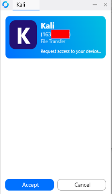 File transfer only session: no remote control