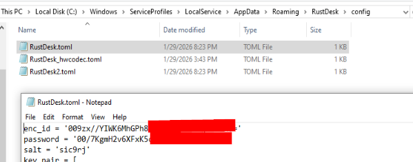 Encrypted password stored in RustDesk.toml
