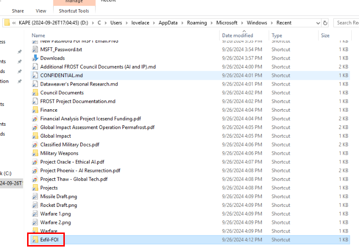 Registry forensics and user-centric artifacts