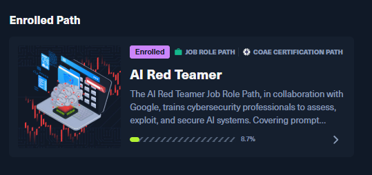 HTB Academy AI Red Teamer path modules