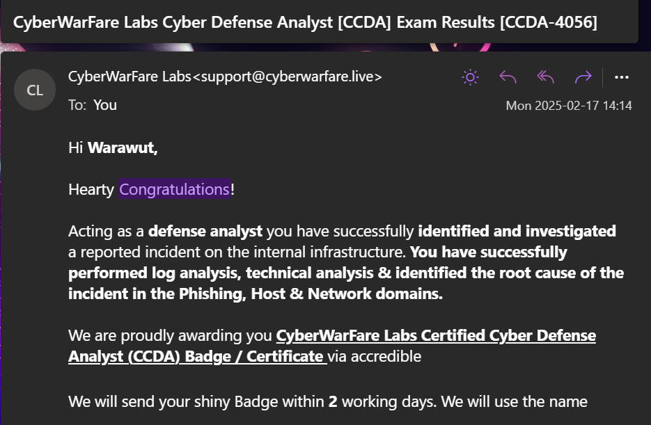 Waiting for results — submitted on Saturday, expected by Monday