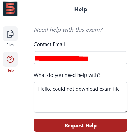 Help function on Course Stack returning an error