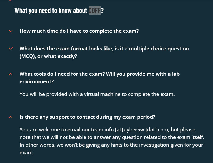 FAQ stating a VM will be provided — which I did not see in my session