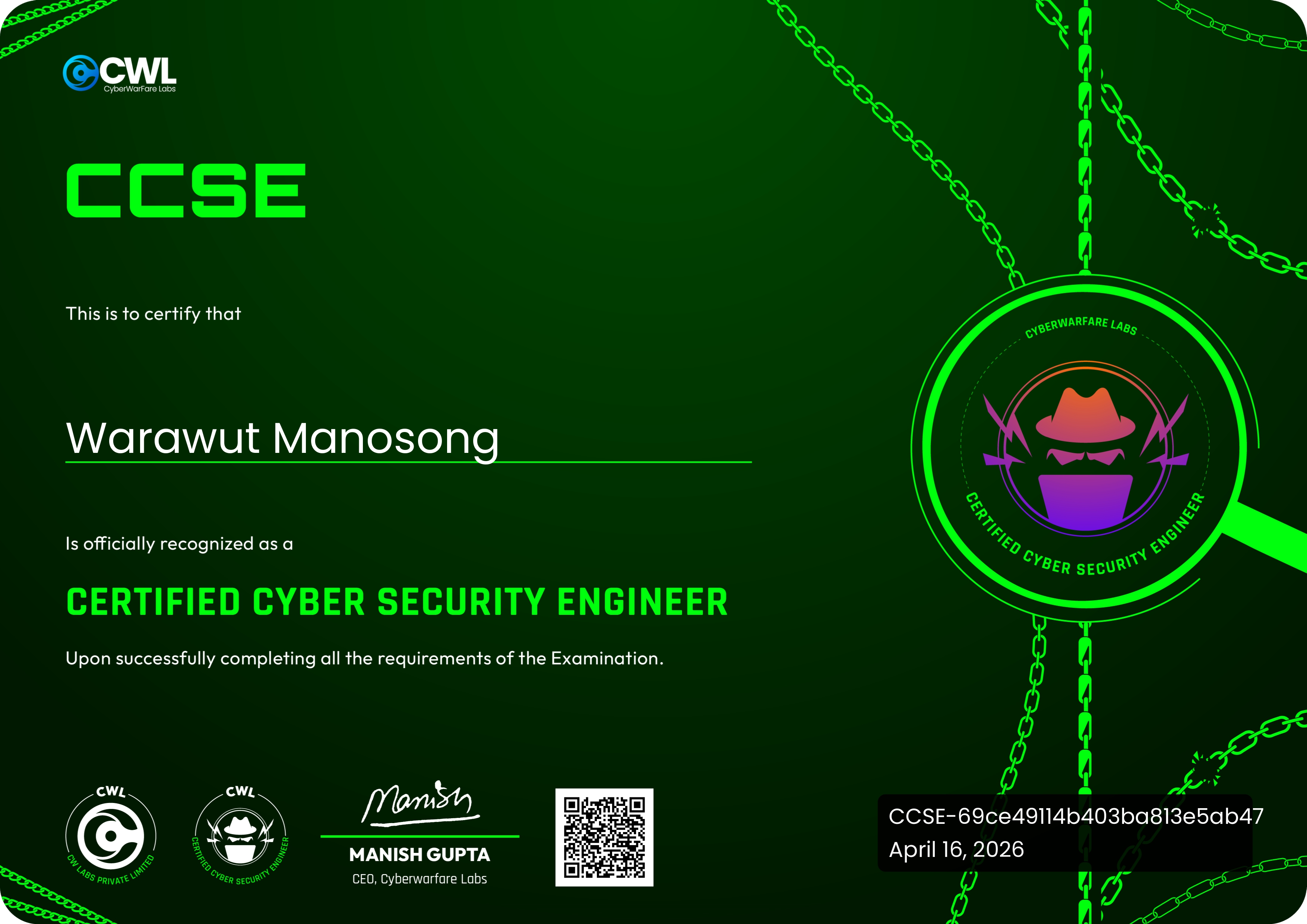 CyberWarFare Labs — Certified Cyber Security Engineer (CCSE) — My Experience and Review