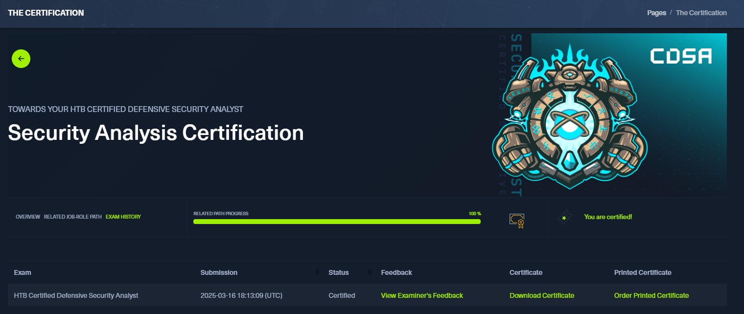HTB certification store — physical package options