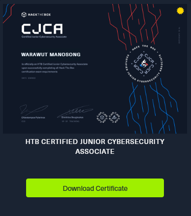 CJCA certificate — ready to download
