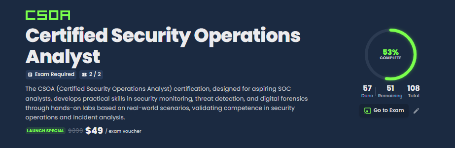 CSOA learning path module overview
