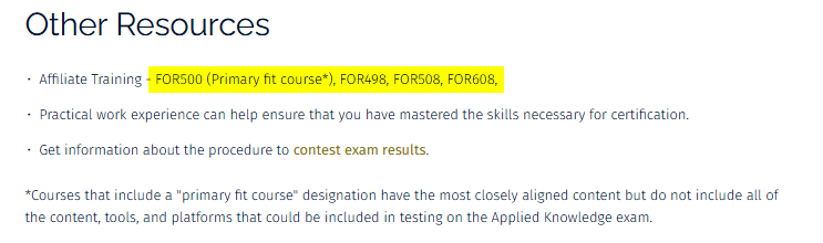 GCFE and GX-FE certification relationship