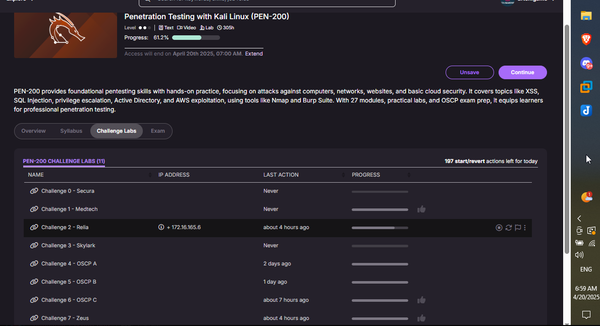 Laptop broke in March — forced to use Proving Ground Practice and Pwnbox