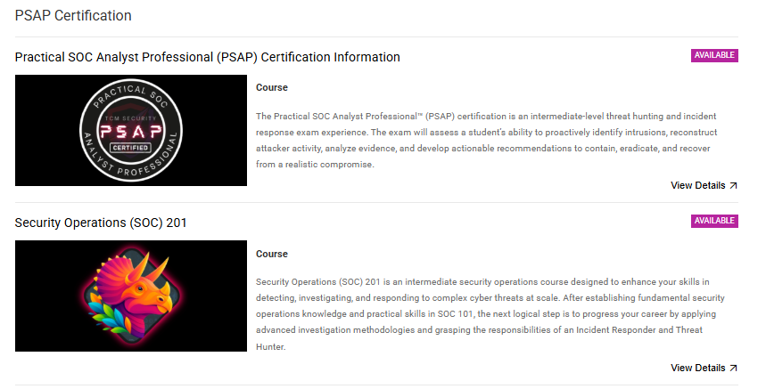 PSAP certification learning path overview