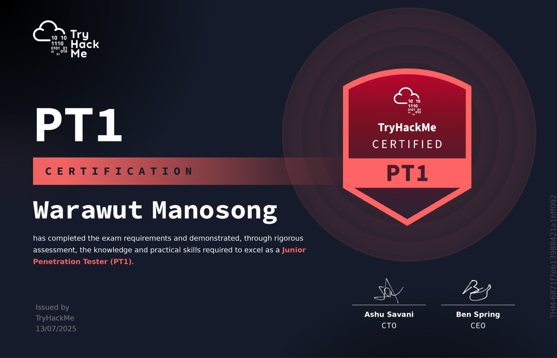 TryHackMe Junior Penetration Tester (PT1)