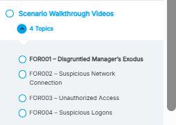 Walkthrough videos by Markus at the end of FOR200