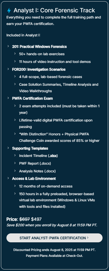 Analyst I package details