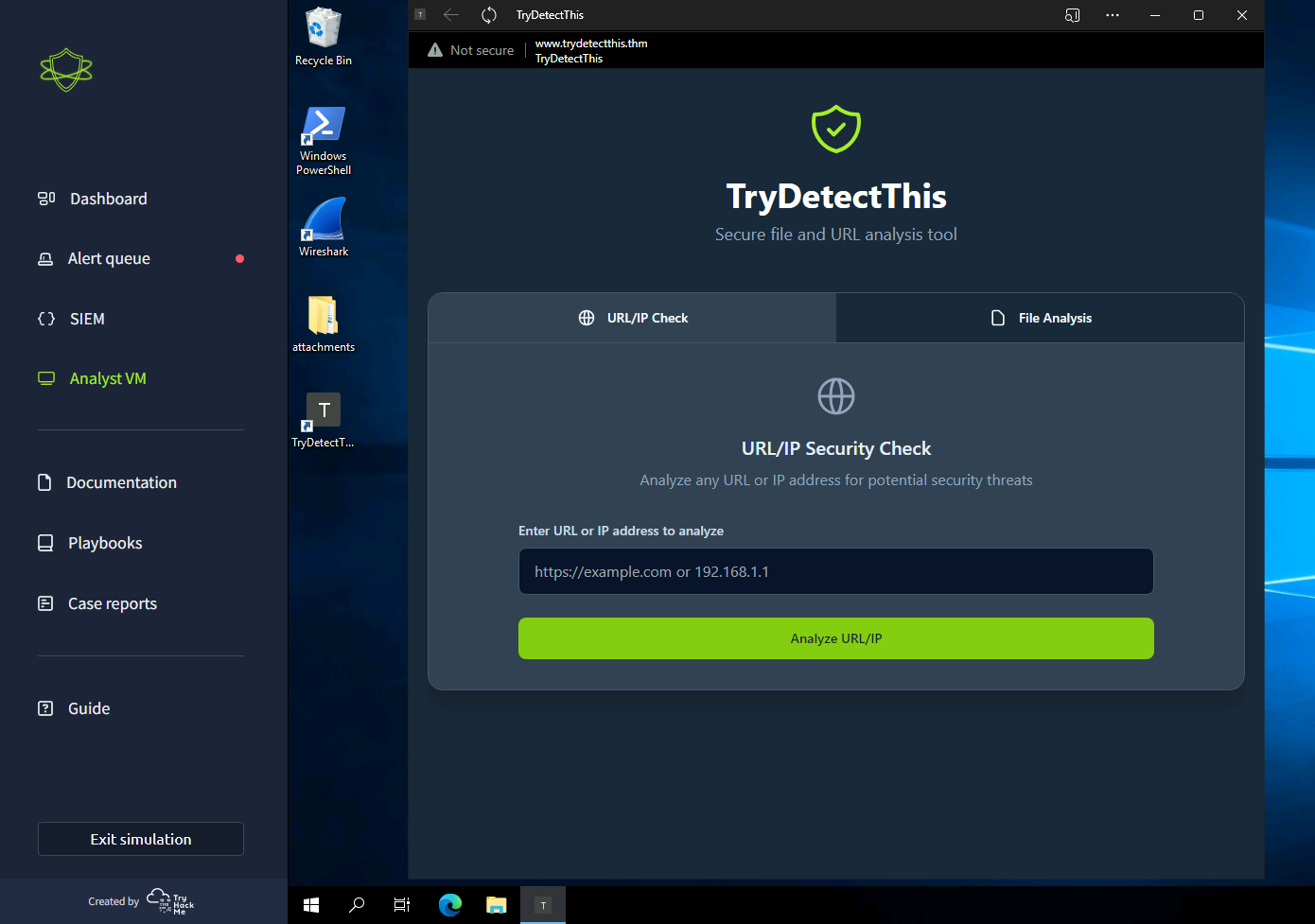 TryDetectThis — custom THM threat intel platform